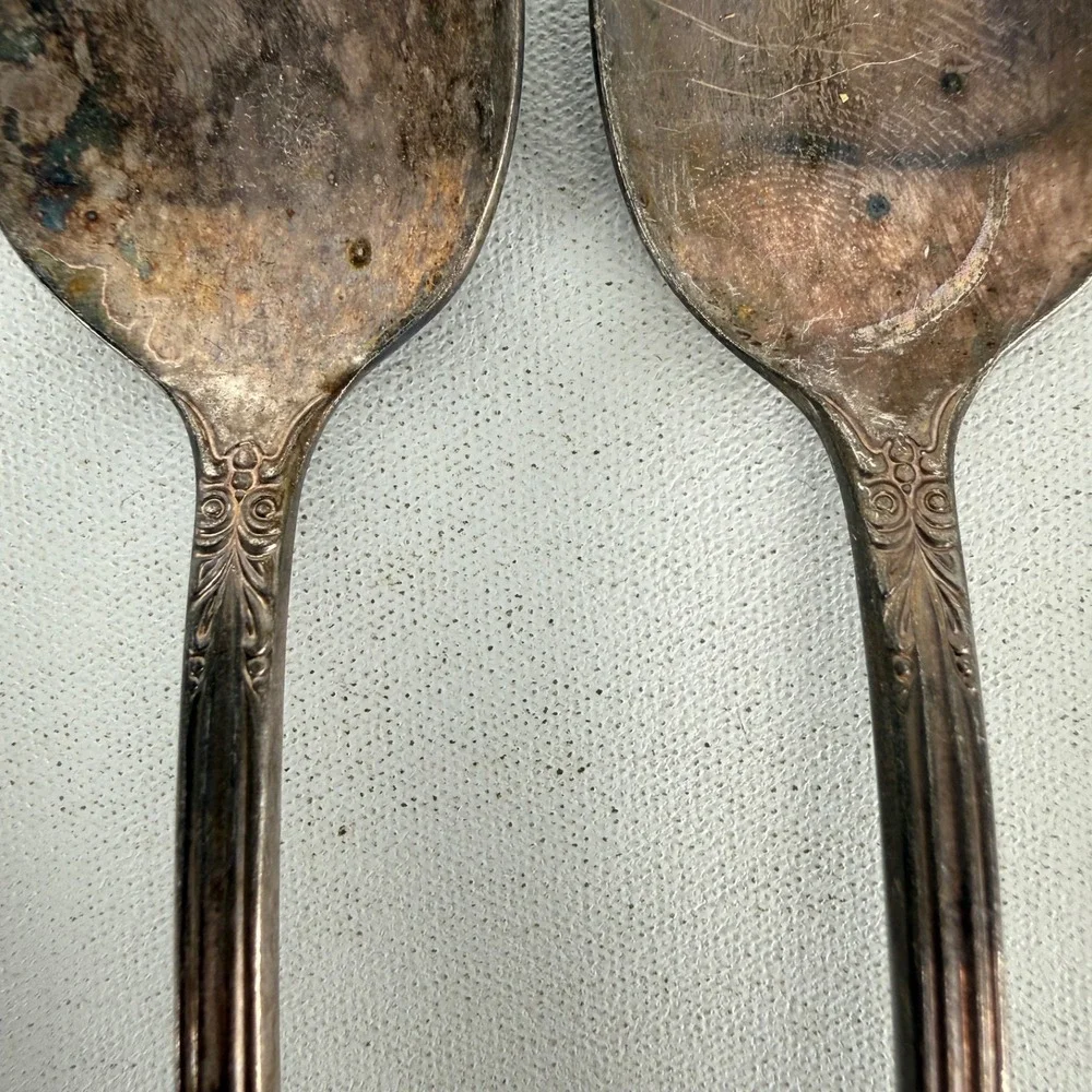 Set of 4 Holmes & Edwards May Queen Teaspoons – Silverplate – 7 3/4